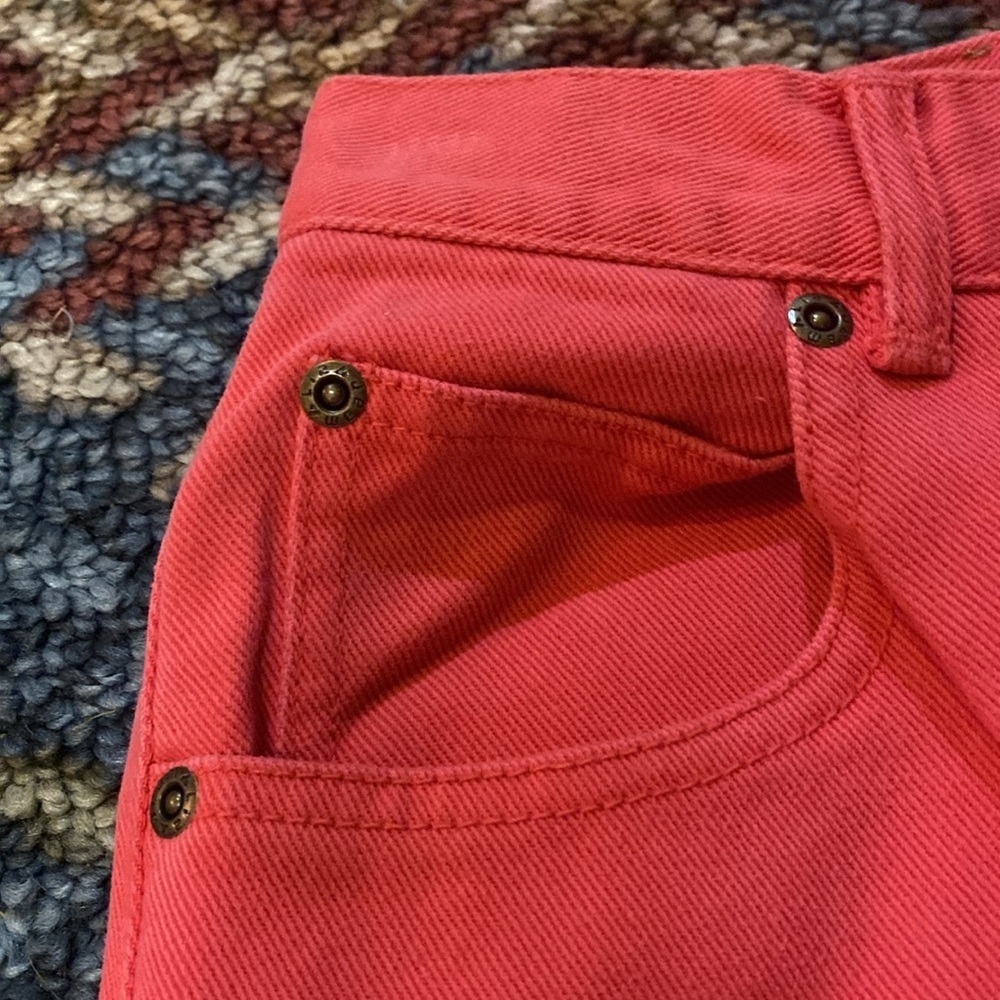 Vintage Lizwear Petite Size 2 Coral Straight Leg Jeans - Picture 11 of 16